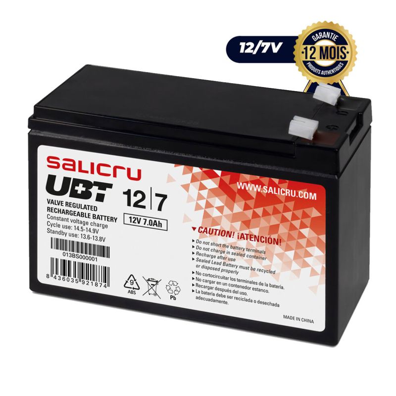 Batterie d'onduleur Salicru - UBT -  AGM rechargeable  (Prix en fcfa) | Glotelho Cameroun