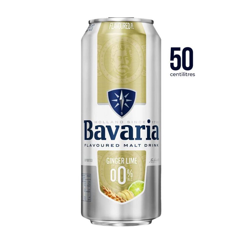 Bière en canette prix en fcfa - Bavaria Malt Ginger/ lime - 0% d'alcool - 50cl | Glotelho Cameroun