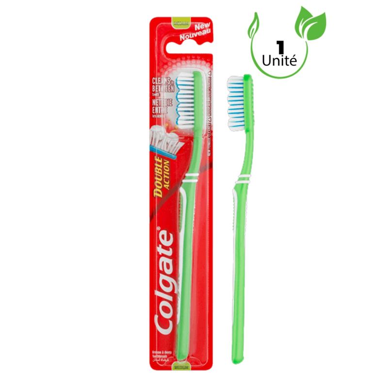 Brosse à dents moyenne - Colgate Double Action au prix Cameroun