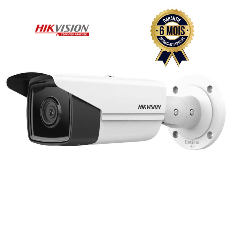 Caméra de surveillance IP Bullet Fixe - Hikvision DS-2CD2T43G2-2I - AcuSense - 4MP - 6 Mois