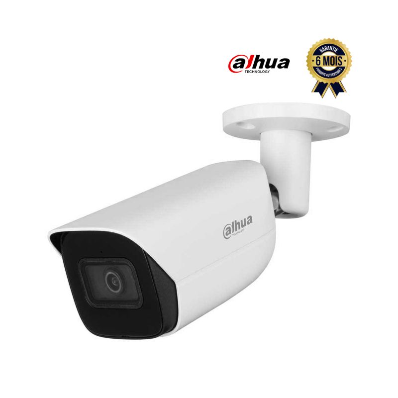 Caméra de surveillance IP Bullet - Dahua IPC-HFW3241E-SA - WizSense à focale fixe - 2MP - 6 Mois