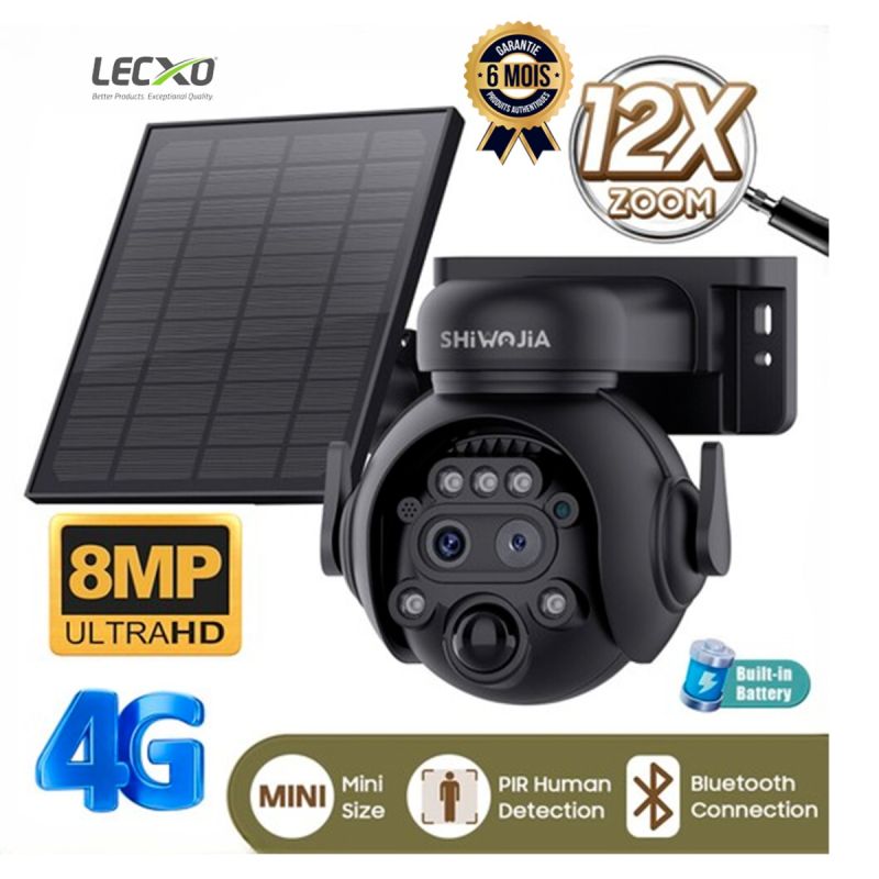Caméra Solaire 4G LECXO