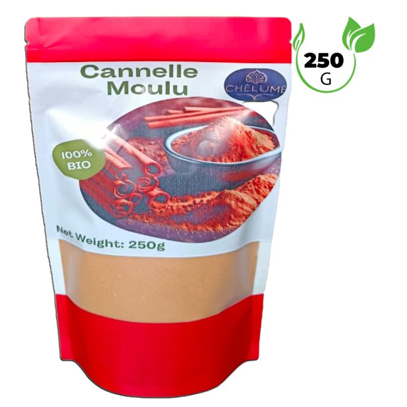 Cannelle moulue 100 % bio – Chelume – 250 g - Antioxydant naturel, Soutien digestif