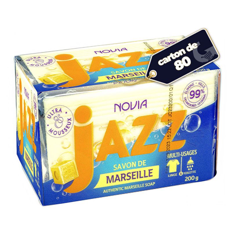 Carton De 80 Savons Marseille Jazz - 200G