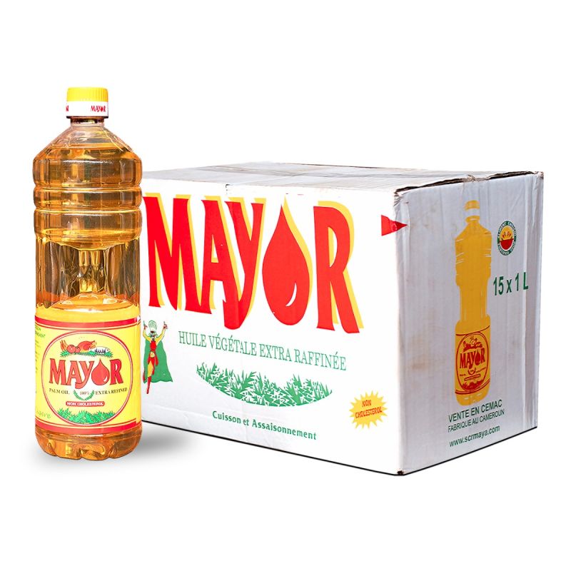 Carton d'Huile Raffinée MAYOR - 1L -   | Glotelho Cameroun