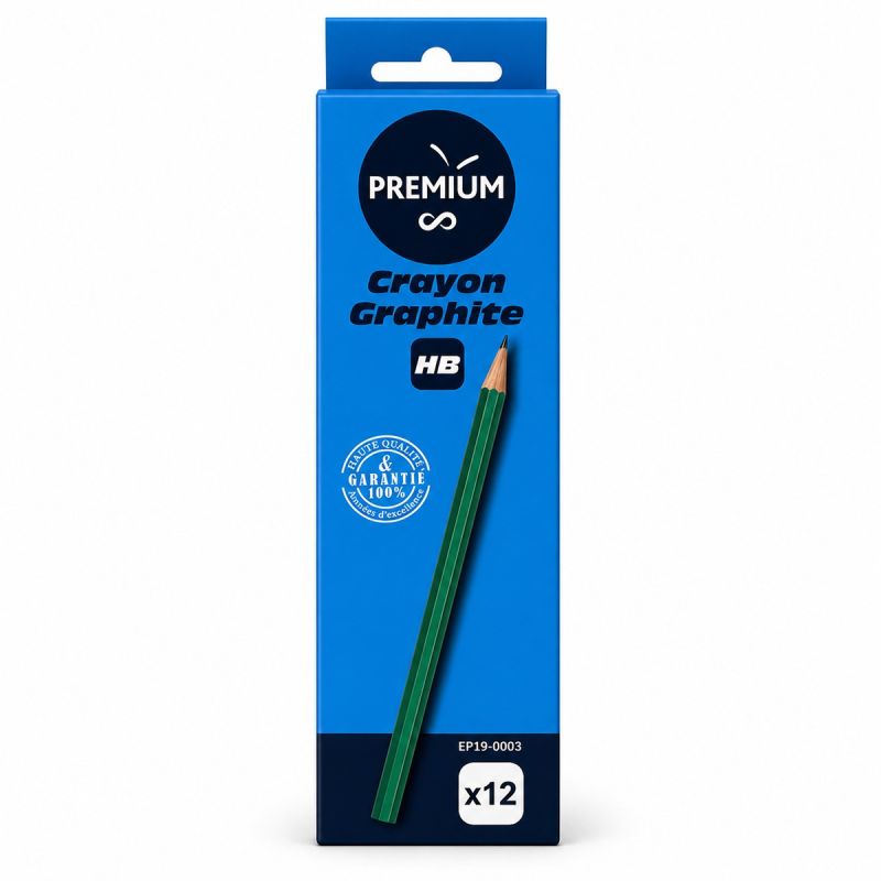 Carton de 12 Crayons Graphite Premium HB