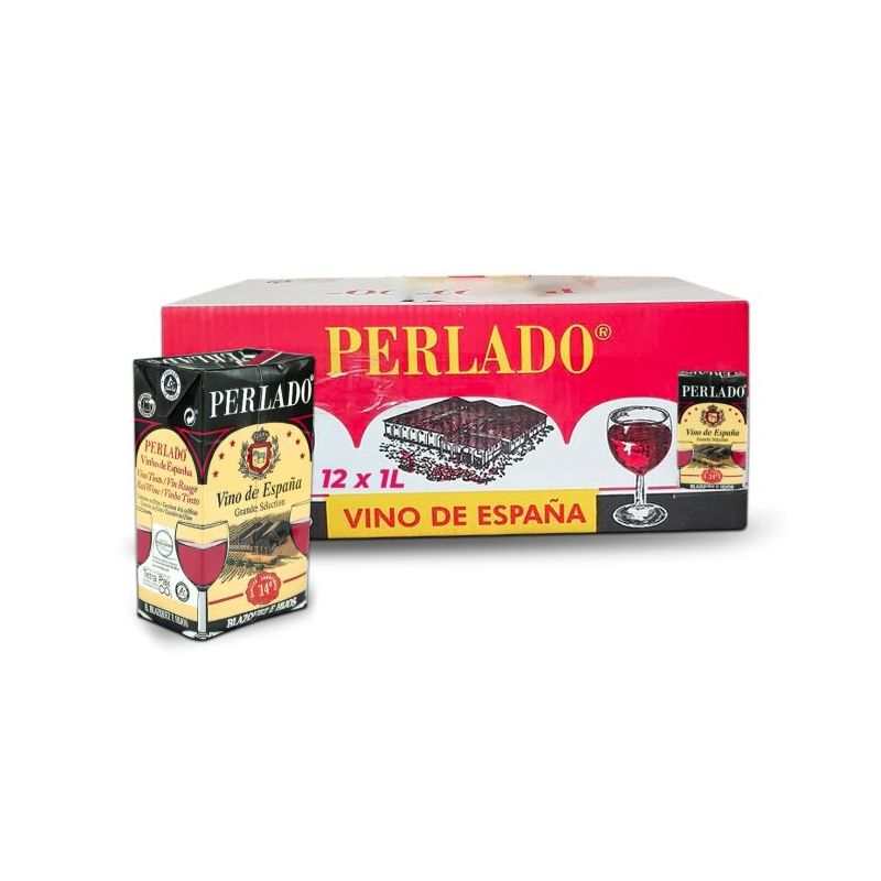Vin rouge Perlado en brique - 14% -  1 Litre