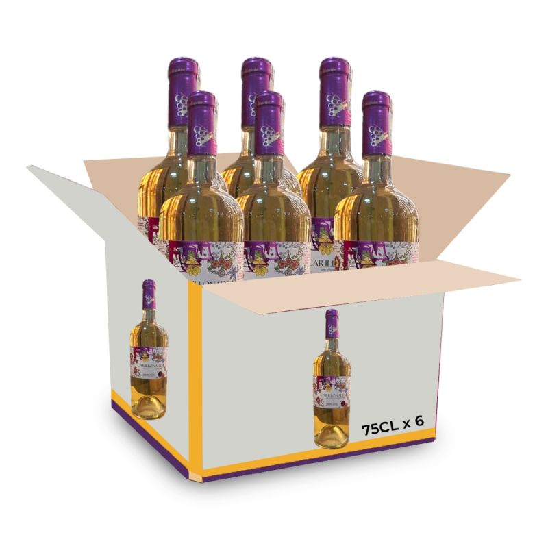 Carton de 6 bouteilles de vin blanc Carillonade Moscato 75CL - prix Cameroun