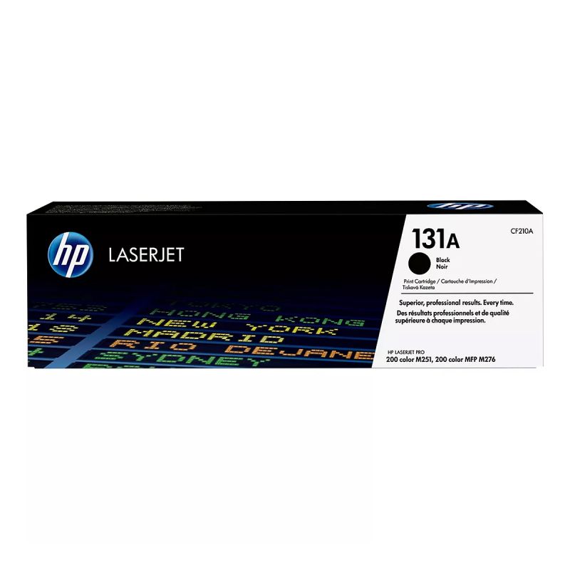 Cartouche de toner noir - HP - CF210A - LaserJet authentique HP 131A -  06 mois de garantie