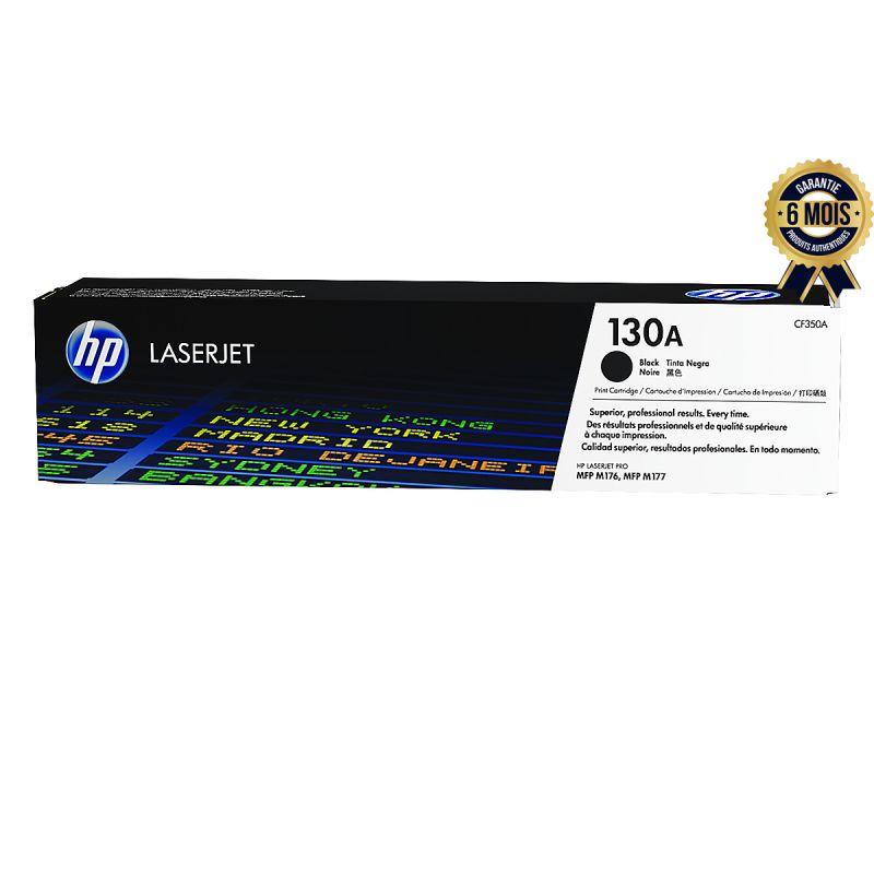 Cartouche de toner Noir - HP LaserJet 130A (CF350A) - 6 Mois