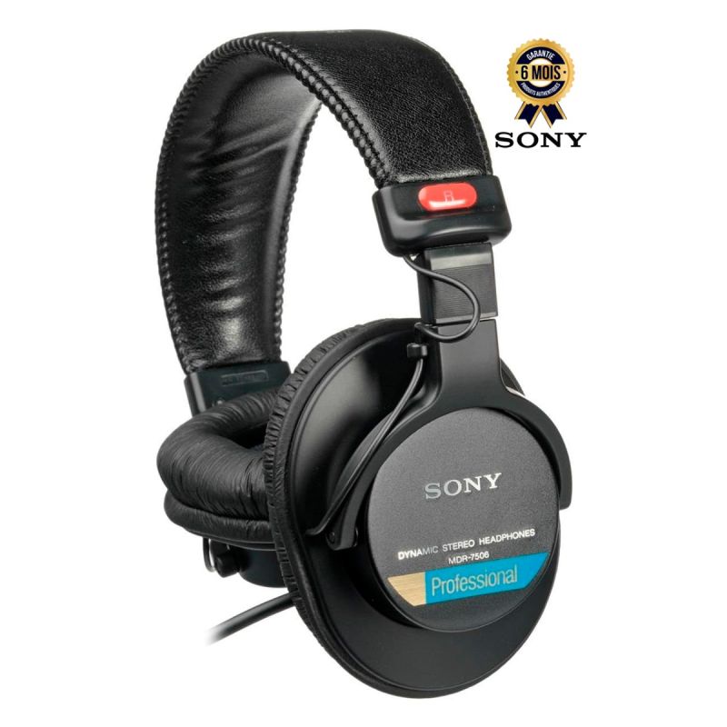 Casque filaire professionnel à large membrane - Sony MDR7506 - Garantie 6 Mois 