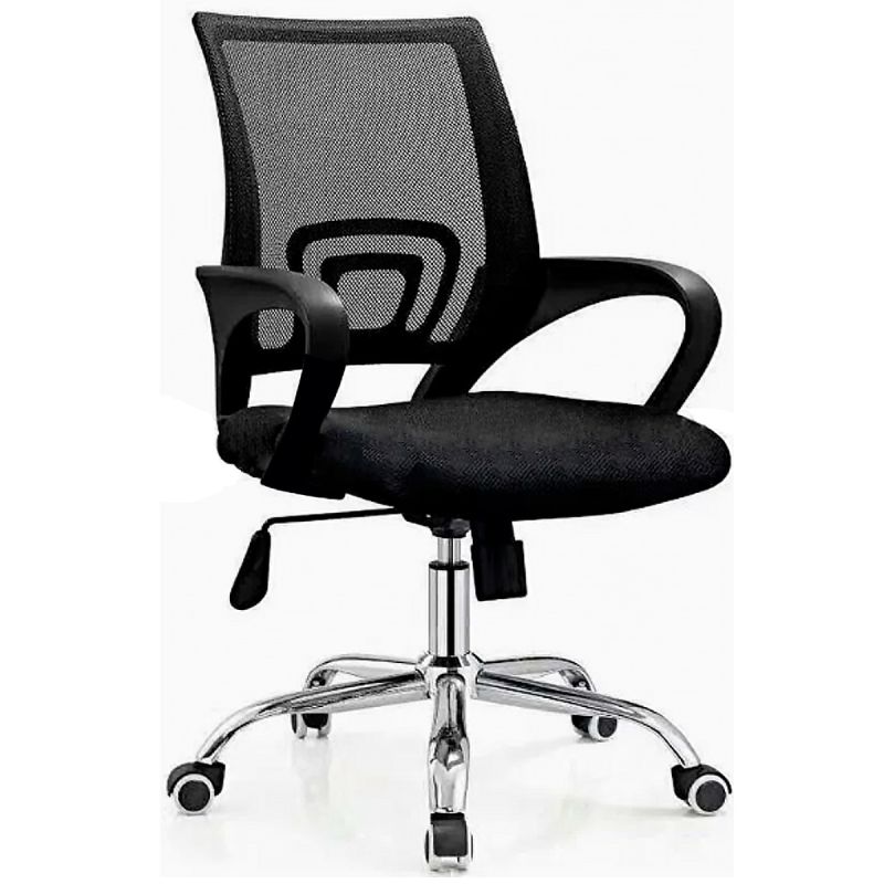 Chaises de Bureau de Foshan - tissu en maille - Noir