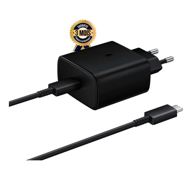 Chargeur Samsung 45W - Super Fast Charging 2.0 + cable  USB Type-C - prix  Glotelho Cameroun