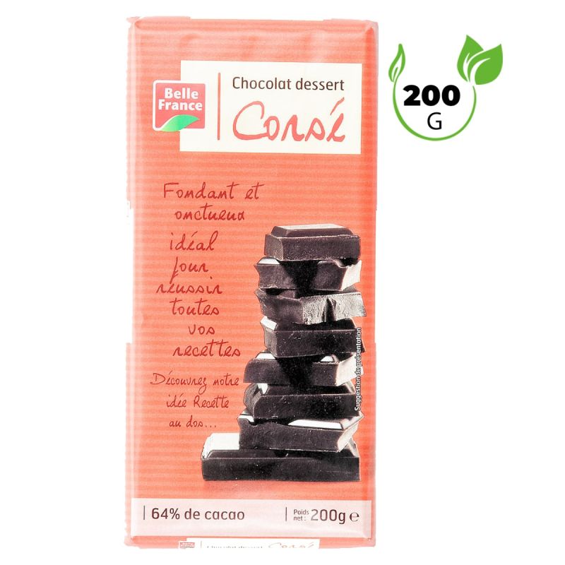 Chocolat Noir Corsé Belle France 200 g, prix Cameroun.