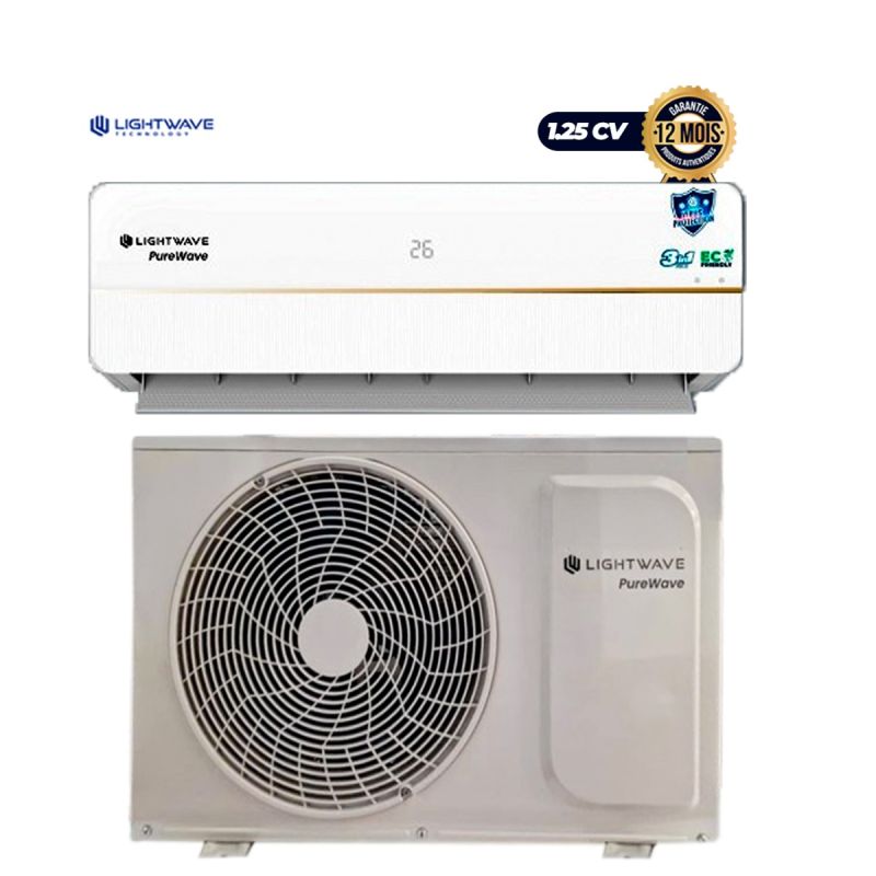Climatiseur Split - LIGHTWAVE - 1.25 CV - 9000BTU