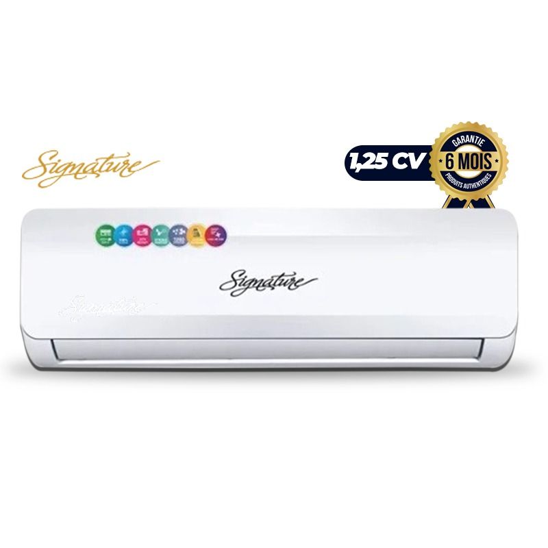 Climatiseur Split Inverter SIGNATURE – 1,25 CV (9 000 BTU) – Smart Wi-Fi – SGMAC-WH-SMARTINV-09K – Blanc – Garantie 6 Mois
