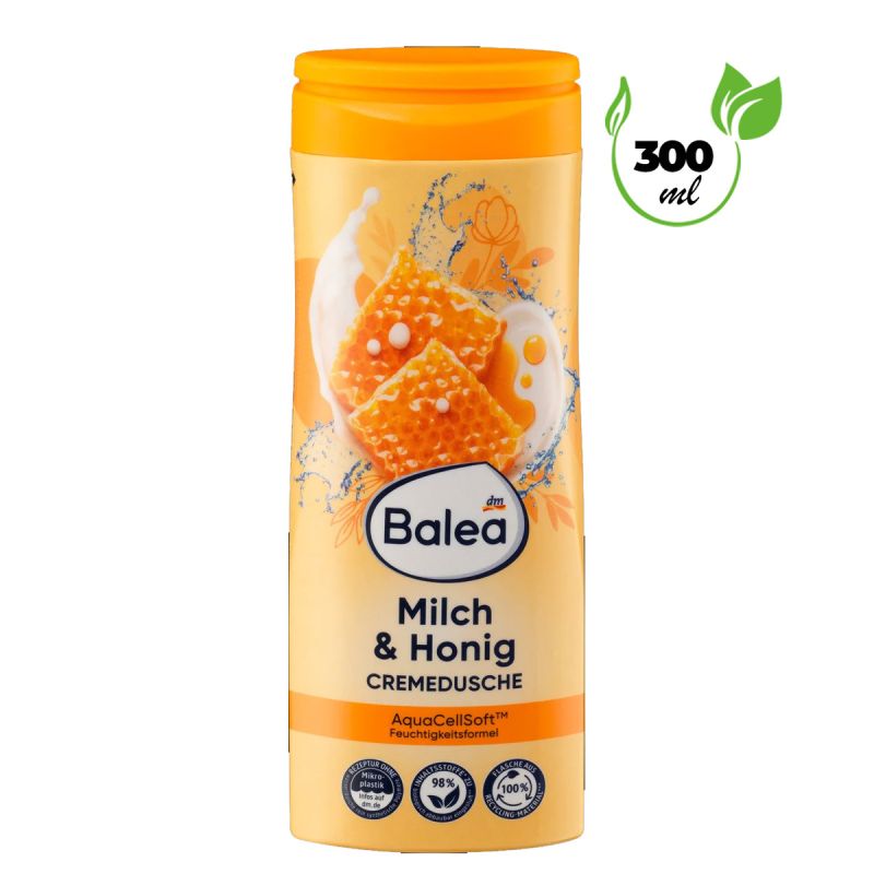 Crème de douche lait & miel - Baléa -  300 ml | Glotelho Cameroun
