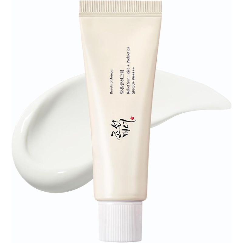 Crème solaire fluide Beauty of Joseon Relief Sun 50ml, à base de riz et de probiotiques, SPF50+, Prix Cameroun.