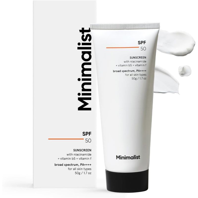 Crème solaire Minimalist SPF 50, fluide, multi vitaminée et non comédogène, 50g, prix Cameroun.