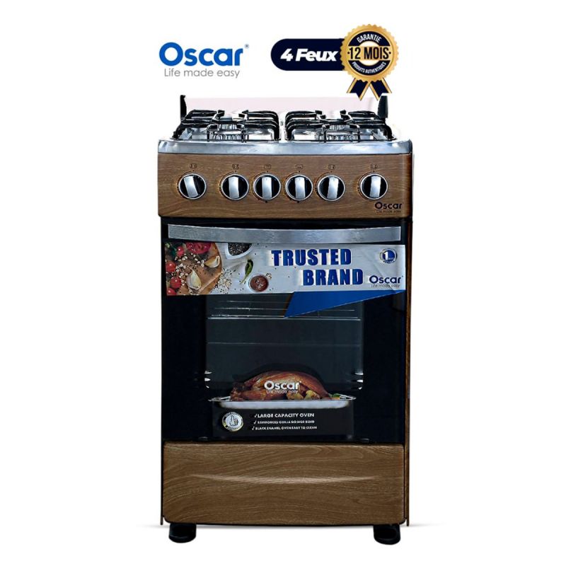Cuisinière 4 feux Oscar avec allumage automatique sur Glotelho