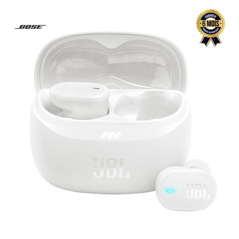 Écouteurs sans fil à réduction de bruit JBL Tune Buds 2 - Son de basses pures - Bluetooth 5.3 - Technologie Smart Ambient - 6 microphones - Résistants à l'eau et à la poussière - Jusqu'à 48 heures - Garantie de 6 mois (Livraison sous 3 à 7 jours)
