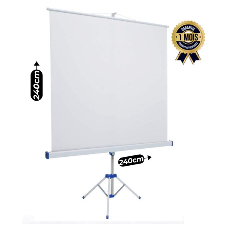 Écran de projection sur trépied LW – 240x240 cm