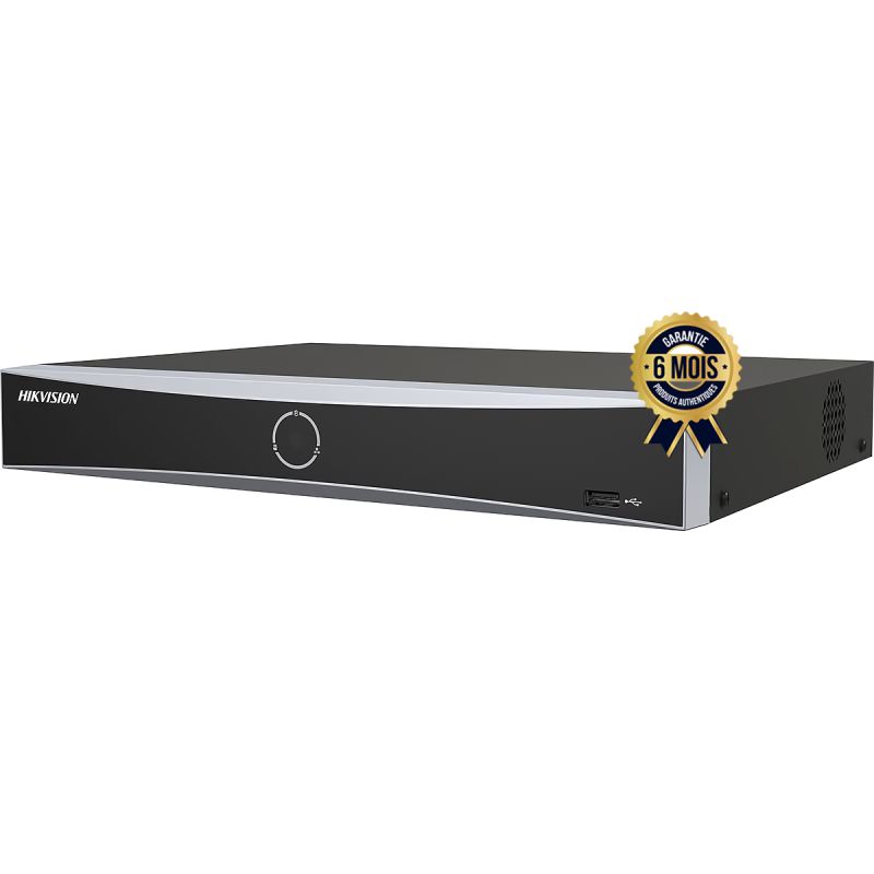 Enregistreur vidéo en réseau prix en fcfa - NVR 04 Canaux - Hikvision DS-7604NXI-K1/4P - AcuSense - 6 Mois| Glotelho Cameroun