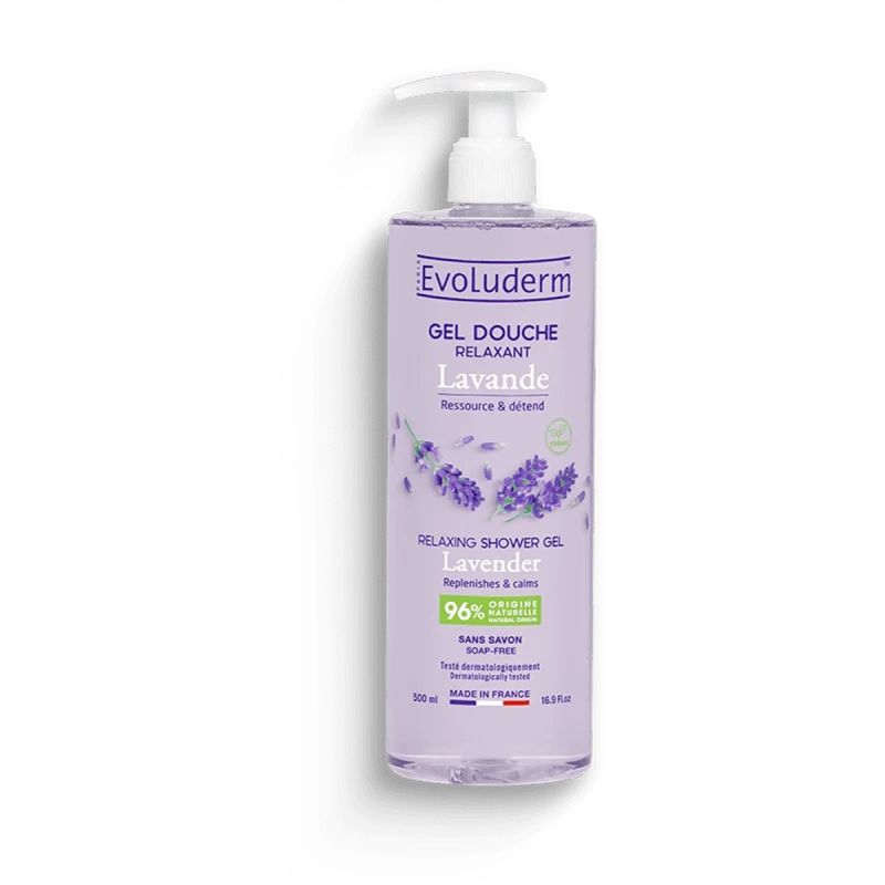 Evoluderm - Gel Douche Relaxant Lavande – Douceur & Bien-être - 500ml 