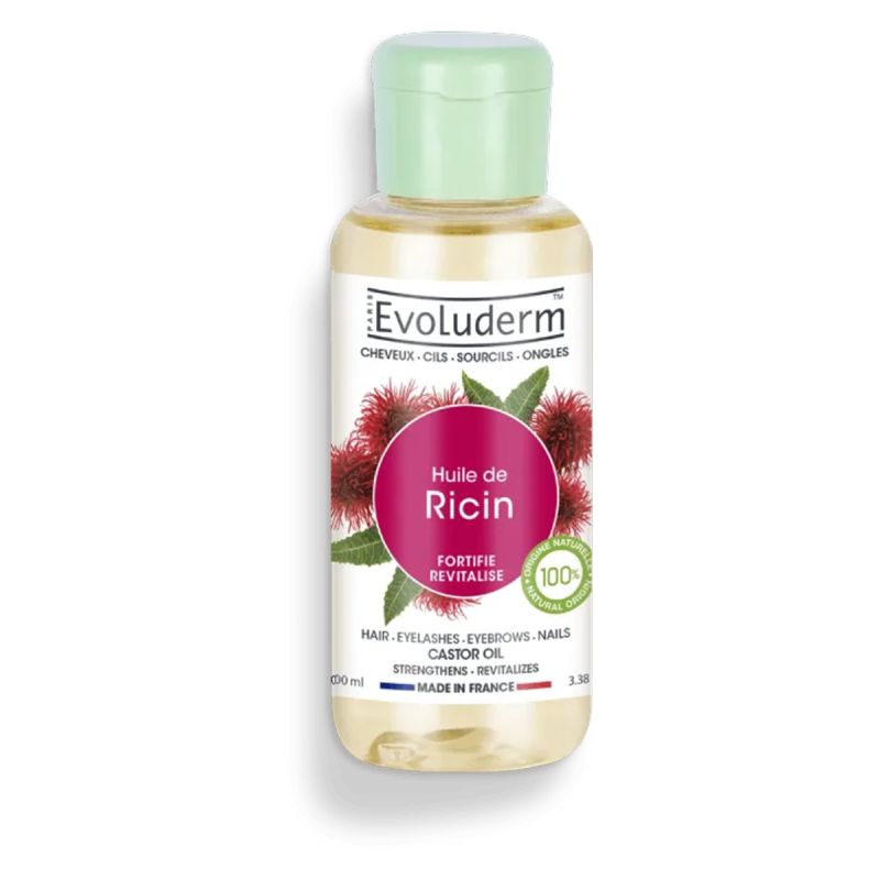 Evoluderm -  Huile de Ricin Pure 100ml, prix en FCFA, Cameroun. 