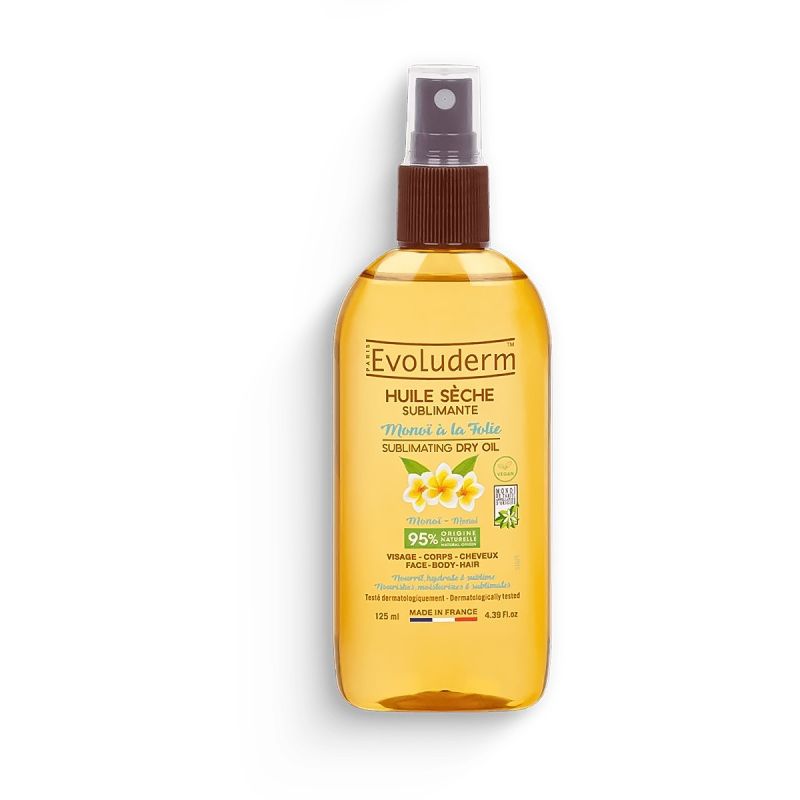 Evoluderm - Huile Sèche Sublimante Monoï 125 ml, prix en FCFA, Cameroun. 