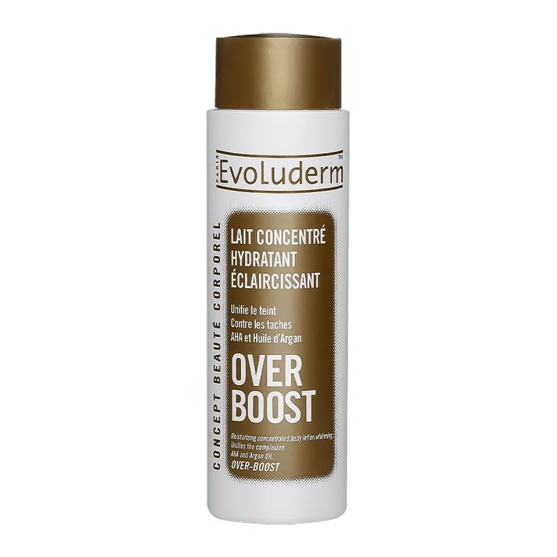 Evoluderm - Lait Concentré Hydratant Éclaircissant Over Boost – Anti taches puissant - 500 ml