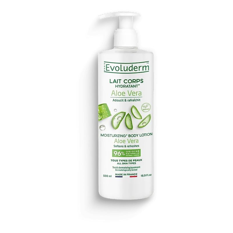 Evoluderm - Lait corps aloe vera Evoluderm 500ml; prix Cameroun. 