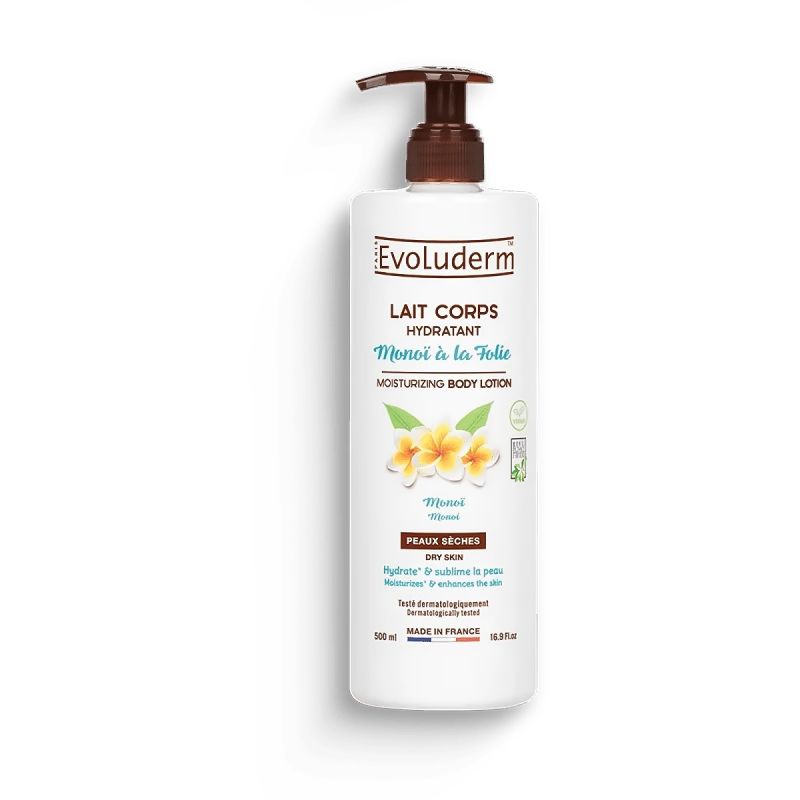Evoluderm - Lait Corps Hydratant Monoï à la Folie – 500 ml