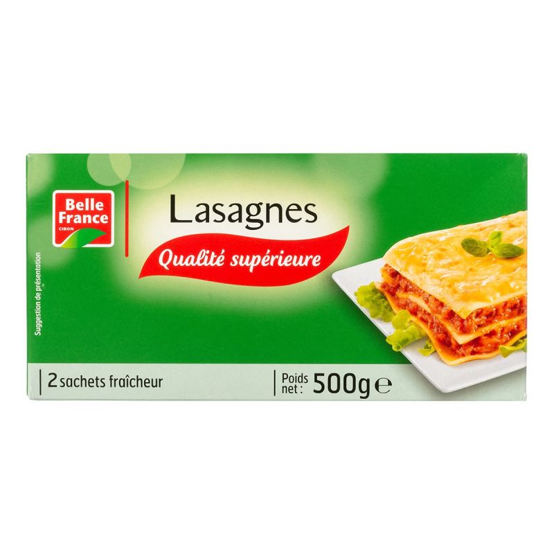 Feuilles de Lasagnes Belle France 500g