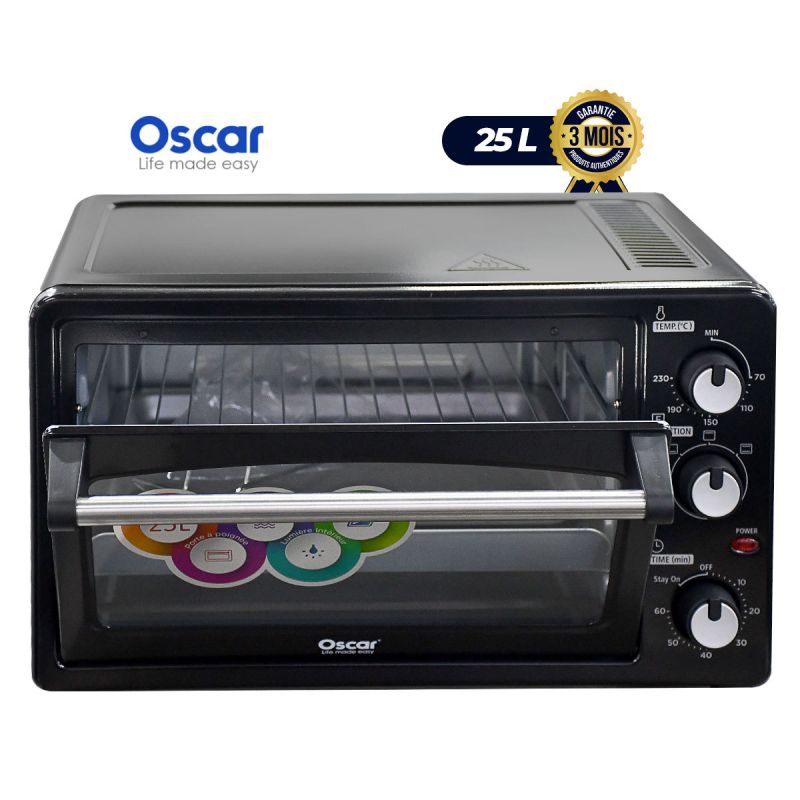 Four électrique Avec Grill - OSCAR - FEMG25 - 25 Litres | Glotelho Cameroun