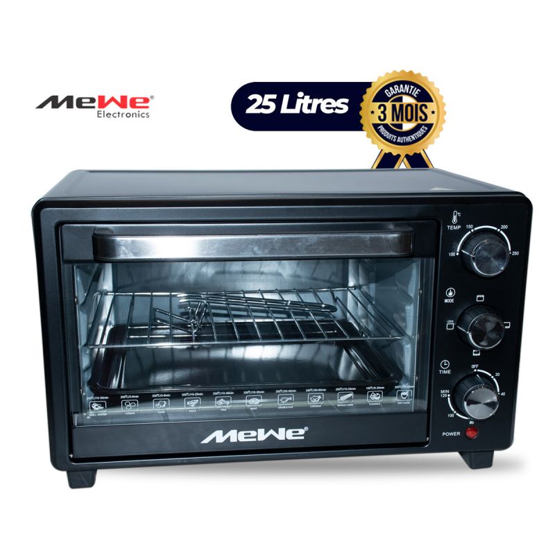 Four électrique avec Grill et minuterie de 120 Min, Sonnerie et arrêt automatique - prix Cameroun 