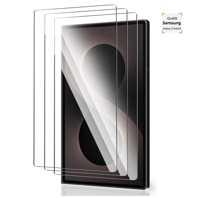Vitre de protection face avant - Glass de Protection cassable pour Samsung Galaxy Z Fold 8 - Verre trempé - Couverture intégrale - Dureté 9H