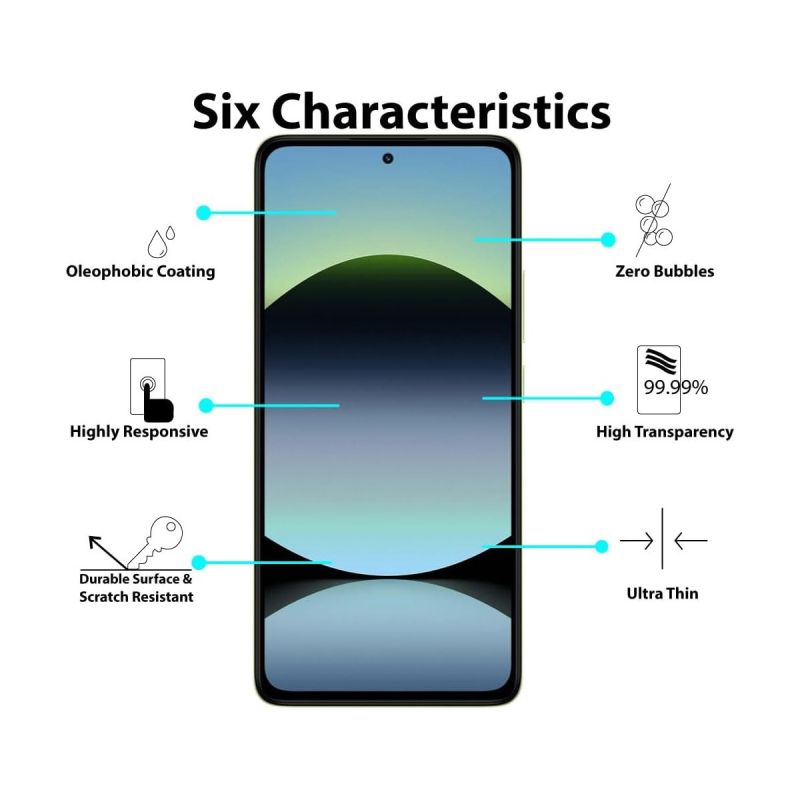 Glass de Protection en Verre Trempé pour Redmi 17