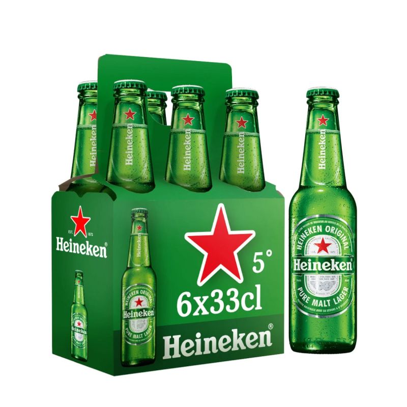 Pack de 6 bouteilles - Heineken - 33cl  - (Prix en fcfa) | Glotelho Cameroun