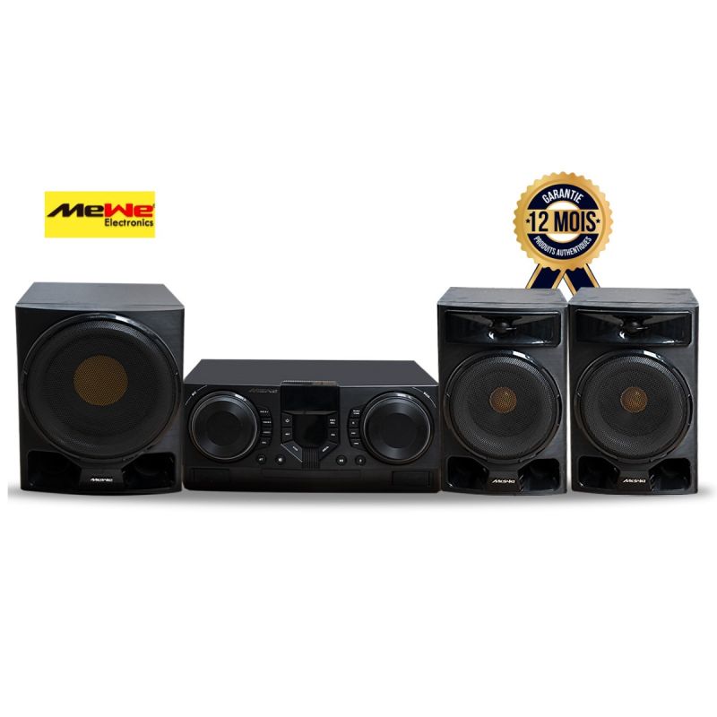 Home Theatre Mini HiFi System MEWE – 1200W - MWAUD-MHF2101 – Bluetooth / USB / HDMI – Garantie 12 Mois