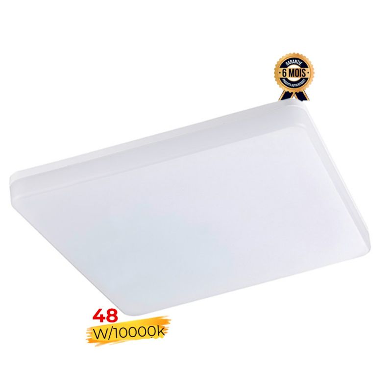 Hublot LED Carré 48W Prix en fcfa - Mewe MWLED-PNL4802SQ - Lumière Blanche - 6 Mois| Glotelho Cameroun