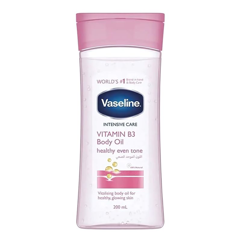Huile corporelle - Vaseline Healthy Bright - Vitamine B3 - 200 ml