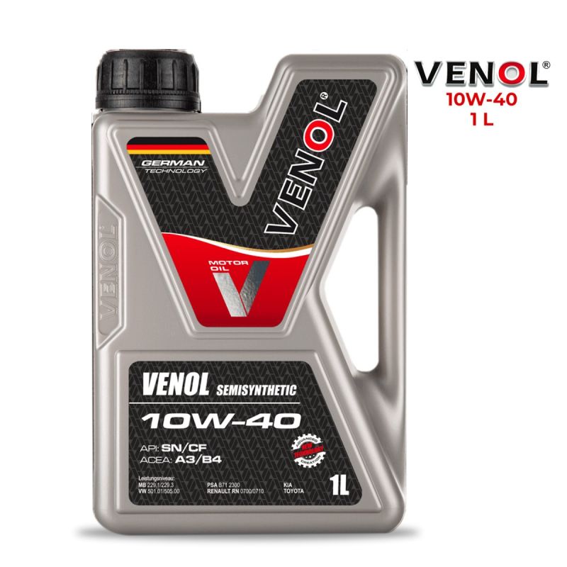 Huile Moteur VENOL SEMISYNTHETIC 10W40 - 1 L  disponible sur Glotelho Cameroun