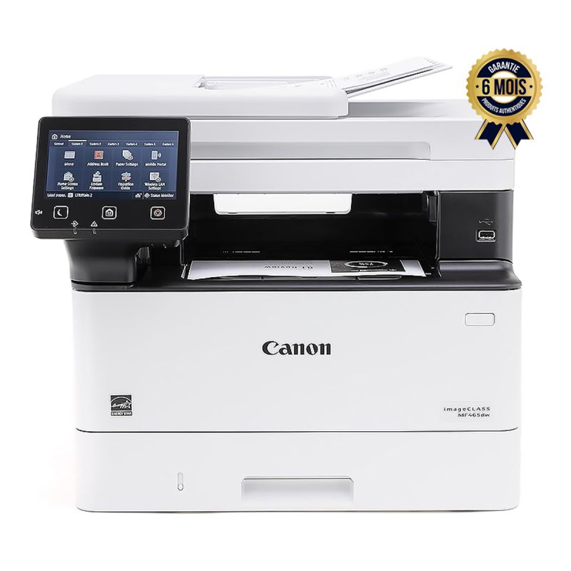 Imprimante multifonction laser Noir/Blanc - Canon i-SENSYS MF465dw - 6 Mois