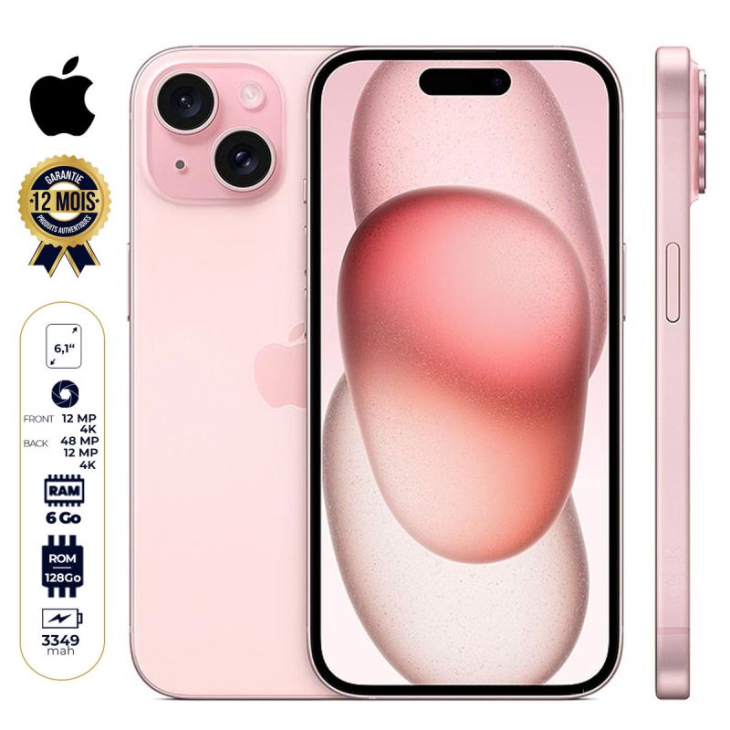 Apple iPhone 15 - 128 Go prix Cameroun en fcfa chez Glotelho