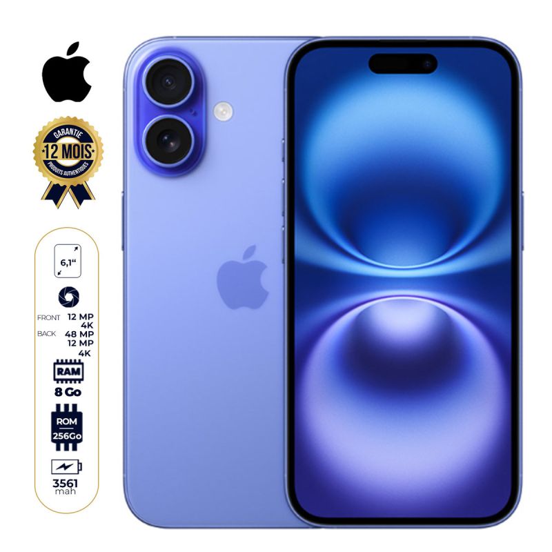 iPhone 16 - 256 Go prix Cameroun sur Glotelho