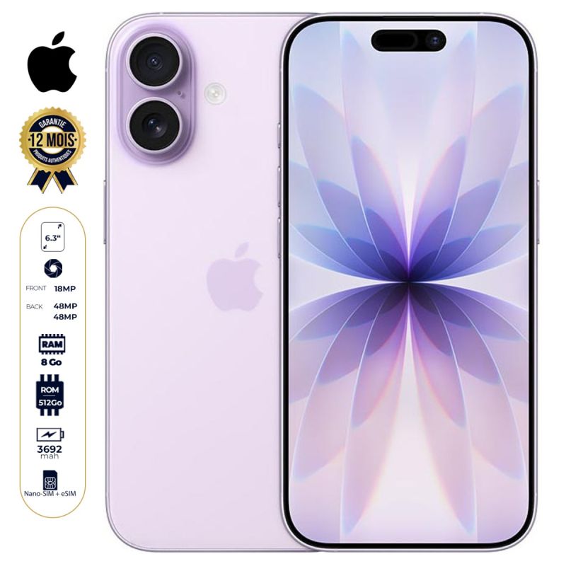 iPhone 17 - 512 Go - 8Go RAM - 6,3