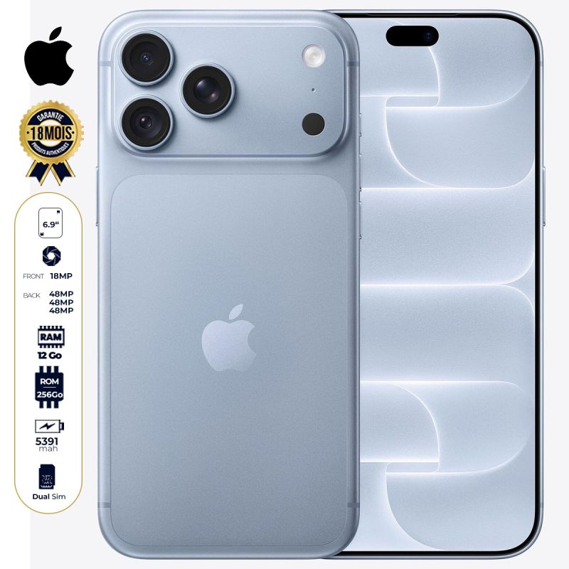iPhone 18 Pro Max 256 Go Cameroun