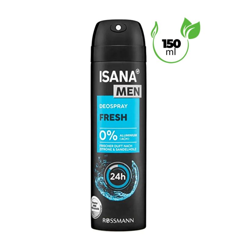 Isana Hommes - Déodorant - Frais - 150 ml
