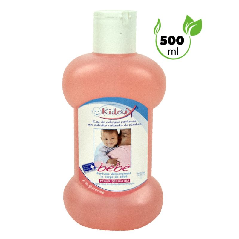 KIDOUX – Eau de cologne aux extraits naturels de plantes – 500 ml